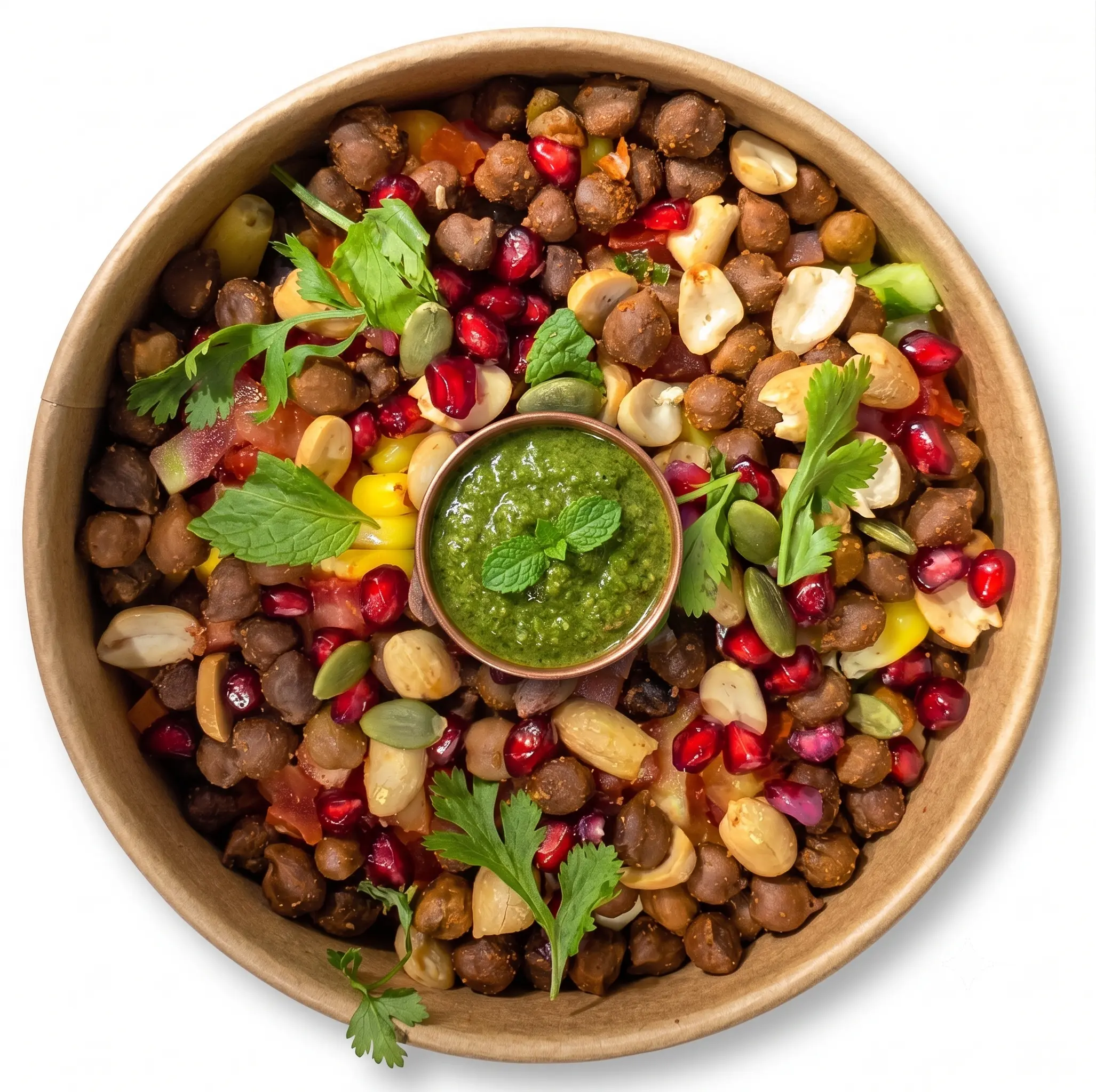Chana Corn Crunch Salad bowl